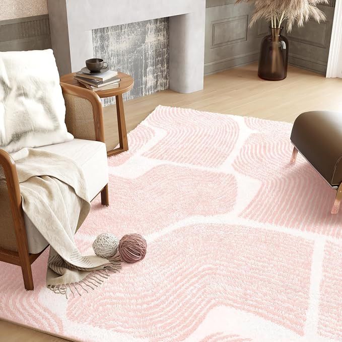 Zen Garden Area Rug - Ultra Soft Area Rug 5x7, Non Slip, Stain Resistant Living Room Rug, Washabl... | Amazon (US)