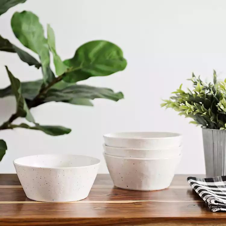 Cream Simple Things Bowls, Set of 4 | Kirkland's Home