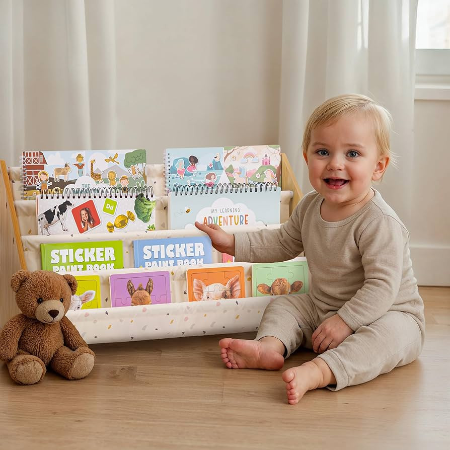 ZICOTO Decorative Wooden Bookshelf for Kids Rooms - Keeps Plenty of Books Neatly Organized & With... | Amazon (US)