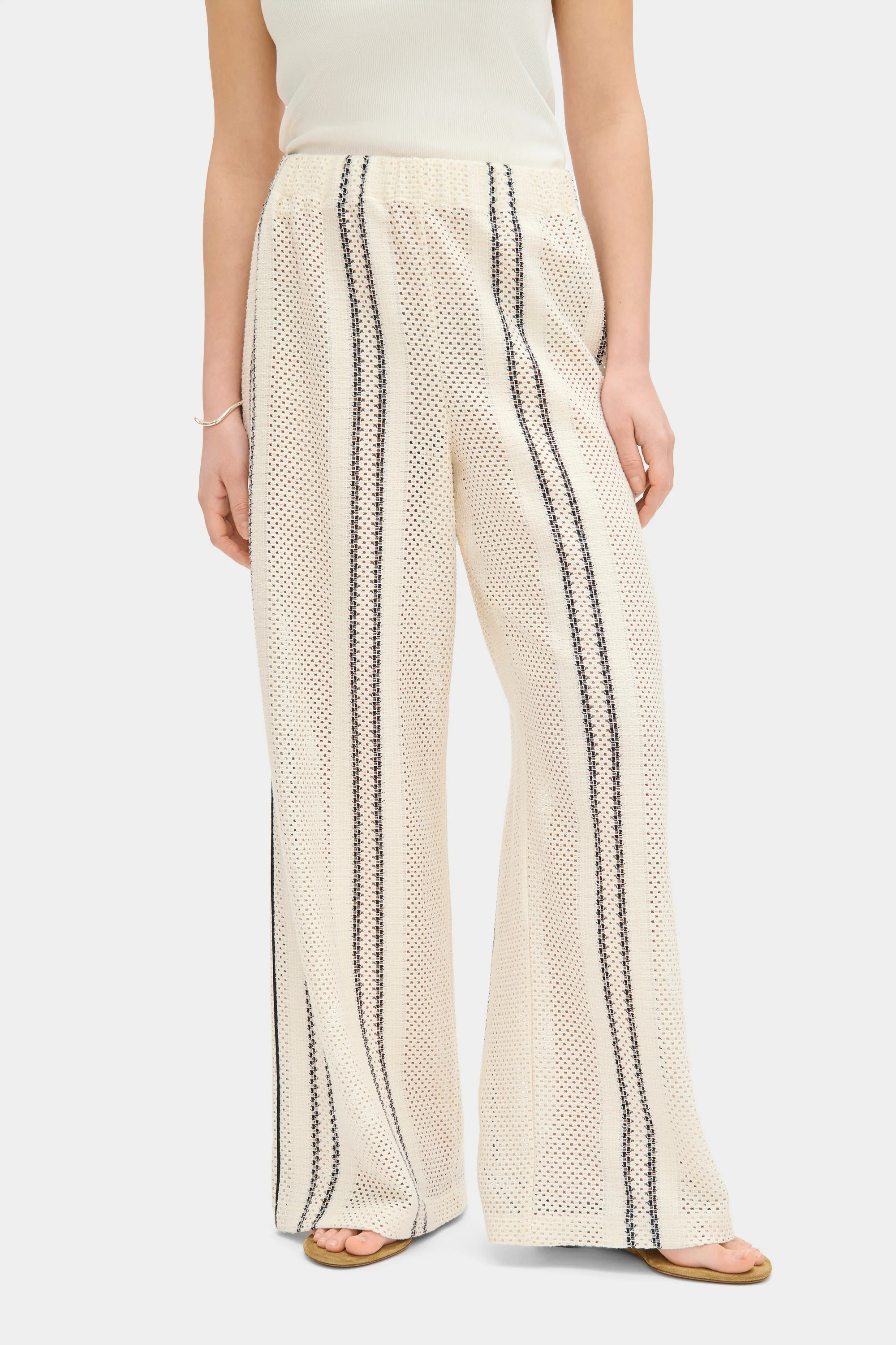 ALIGNE Crochet Trousers - Beige | Lennox | ALIGNE UK & EU