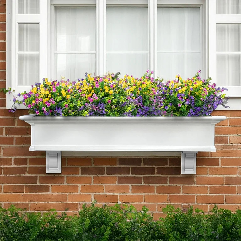 Inadays Artificial Flowers for Outdoor Indoor, 24 Bundles Fake Plant Colorful Eucalyptus camellia... | Walmart (US)