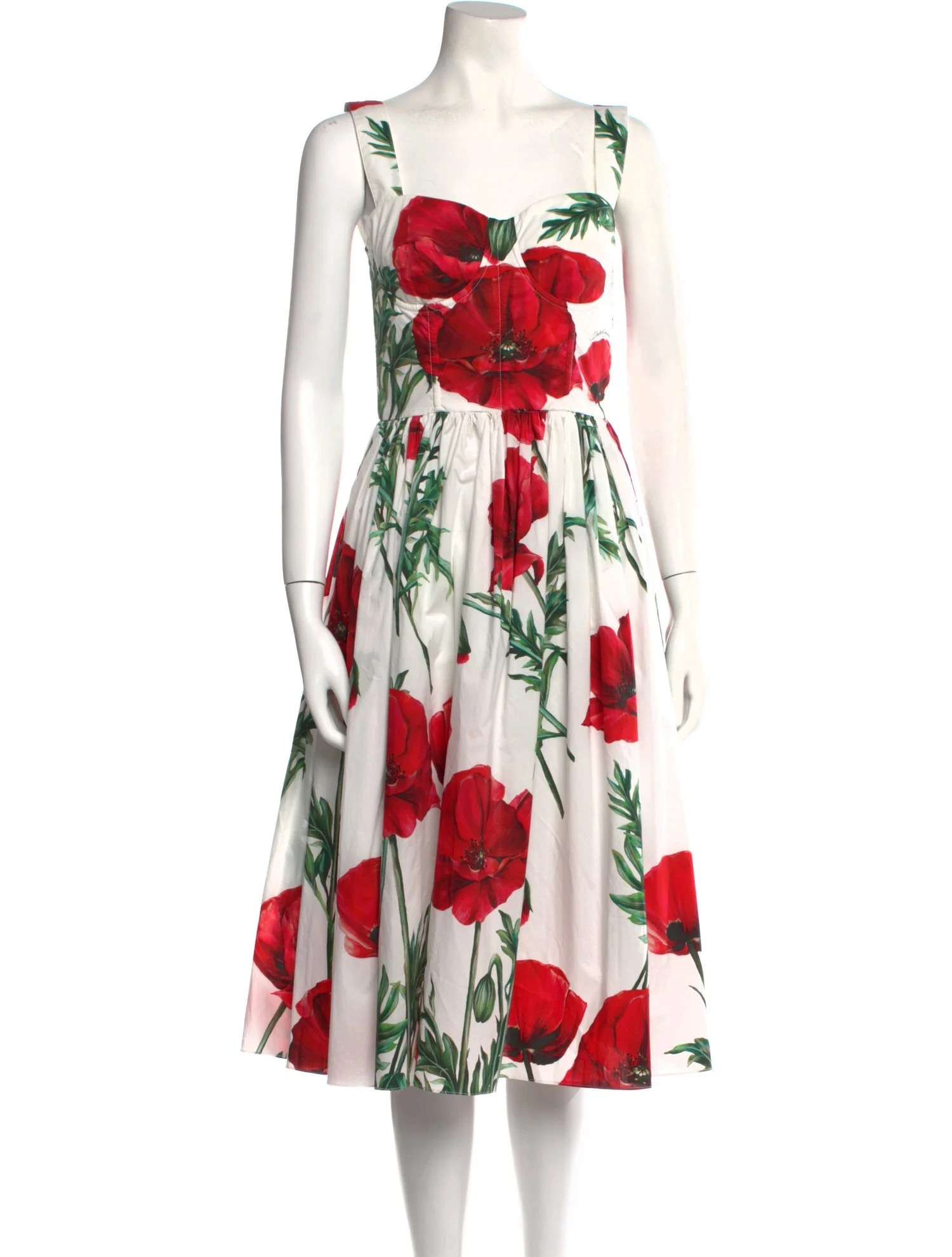 Floral Print Midi Length Dress w/ Tags | The RealReal