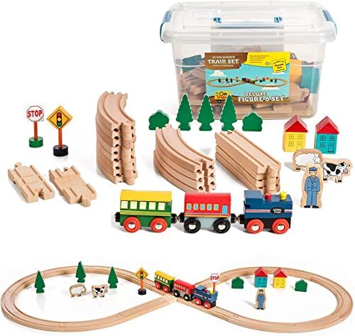 Wooden train set | Amazon (US)