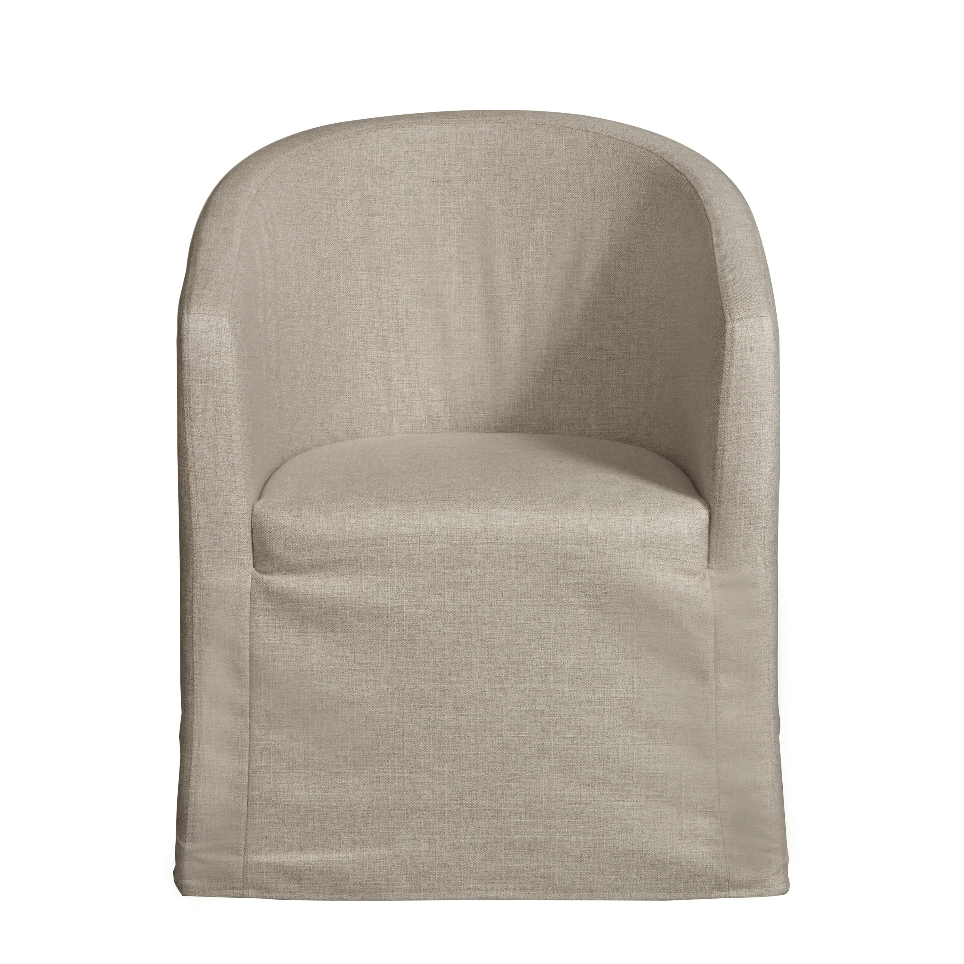 Cairo Upholstered Wingback Arm Chair in Beige | Wayfair Professional