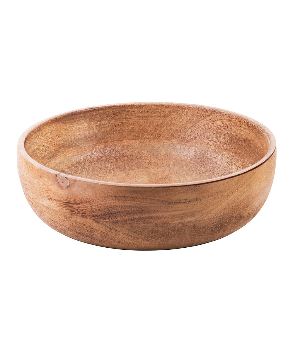 Home Essentials and Beyond Bowls - Tioga Natural 12'' Wood Round Bowl | Zulily