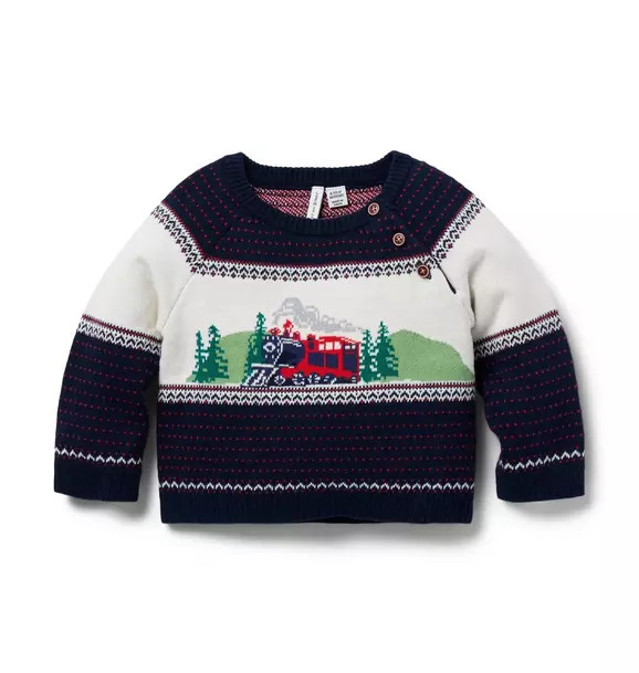 Baby Fair Isle Train Sweater | Janie and Jack