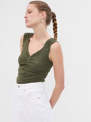 Modern Ruched Tank Top | Gap (US)