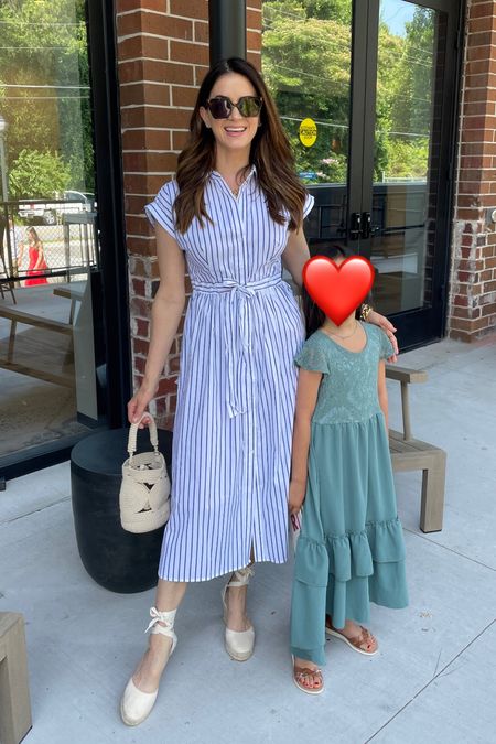 My sis found a great summer dress under $80 that she wore to church today.  I love the rolled cuff on the sleeves and the tied cinched waist.  It’s true to size and she’s wearing a size 4. Her go to espadrilles are a 39/ US 8.  

Summer dress, shirt dress, espadrilles, casual outfit, summer outfit, summer look

#LTKstyletip #LTKfindsunder100 #LTKover40