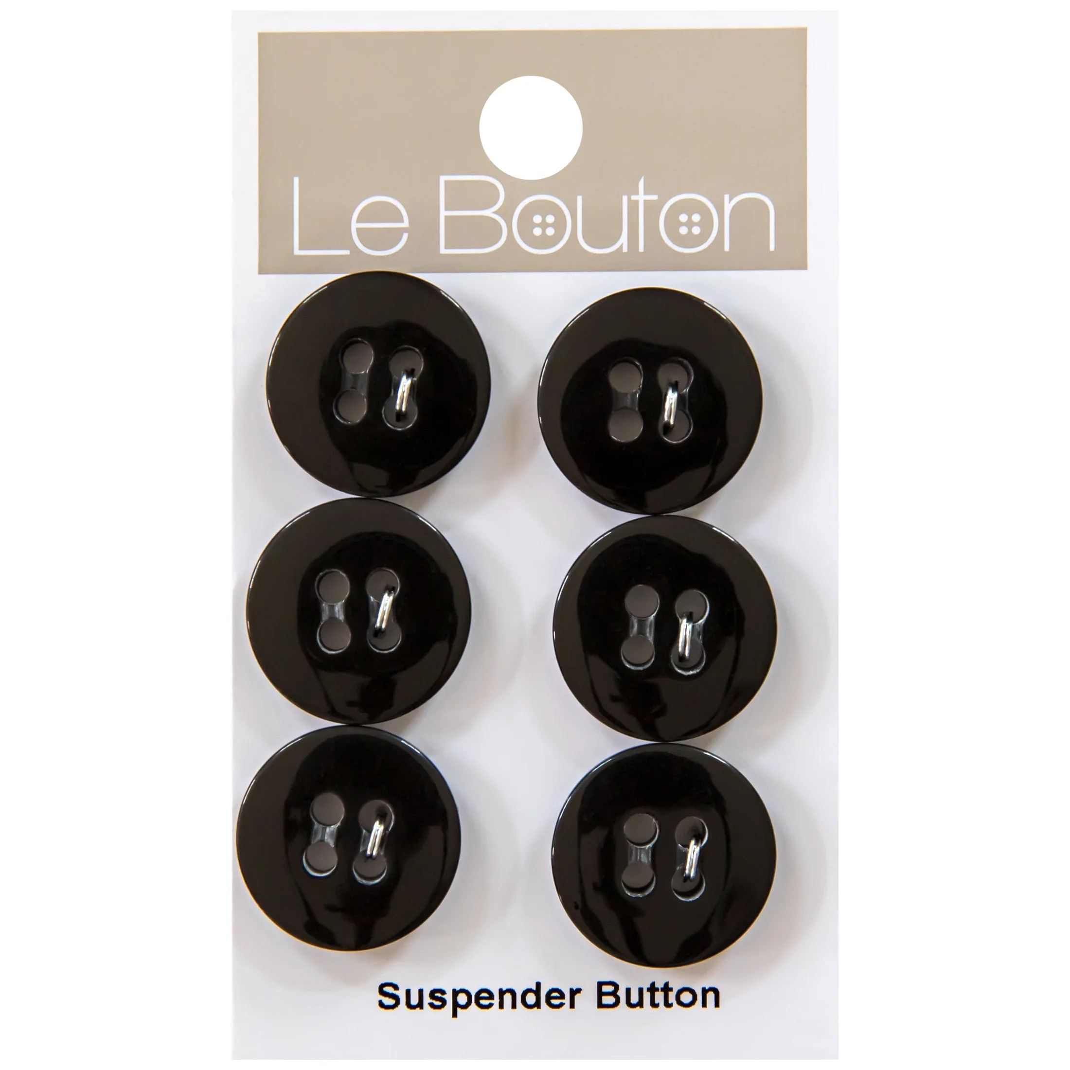 Le Bouton Black 3/4" Round 4-Hole Buttons, 6 Pieces | Walmart (US)
