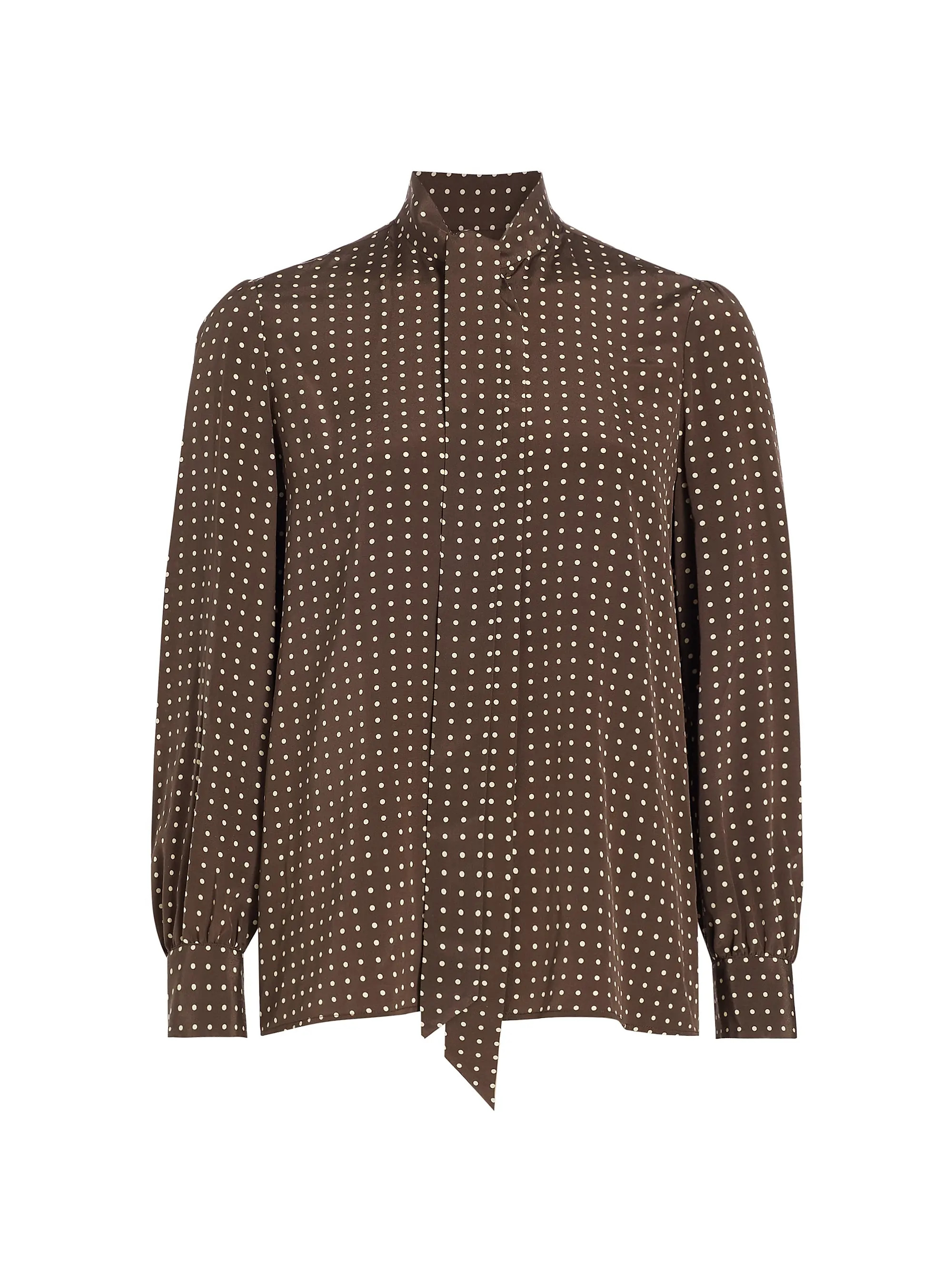 Carina Polka Dot Silk Top | Saks Fifth Avenue