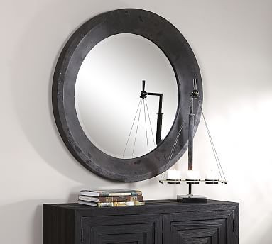 Bowery Round Mirror 40" | Pottery Barn (US)