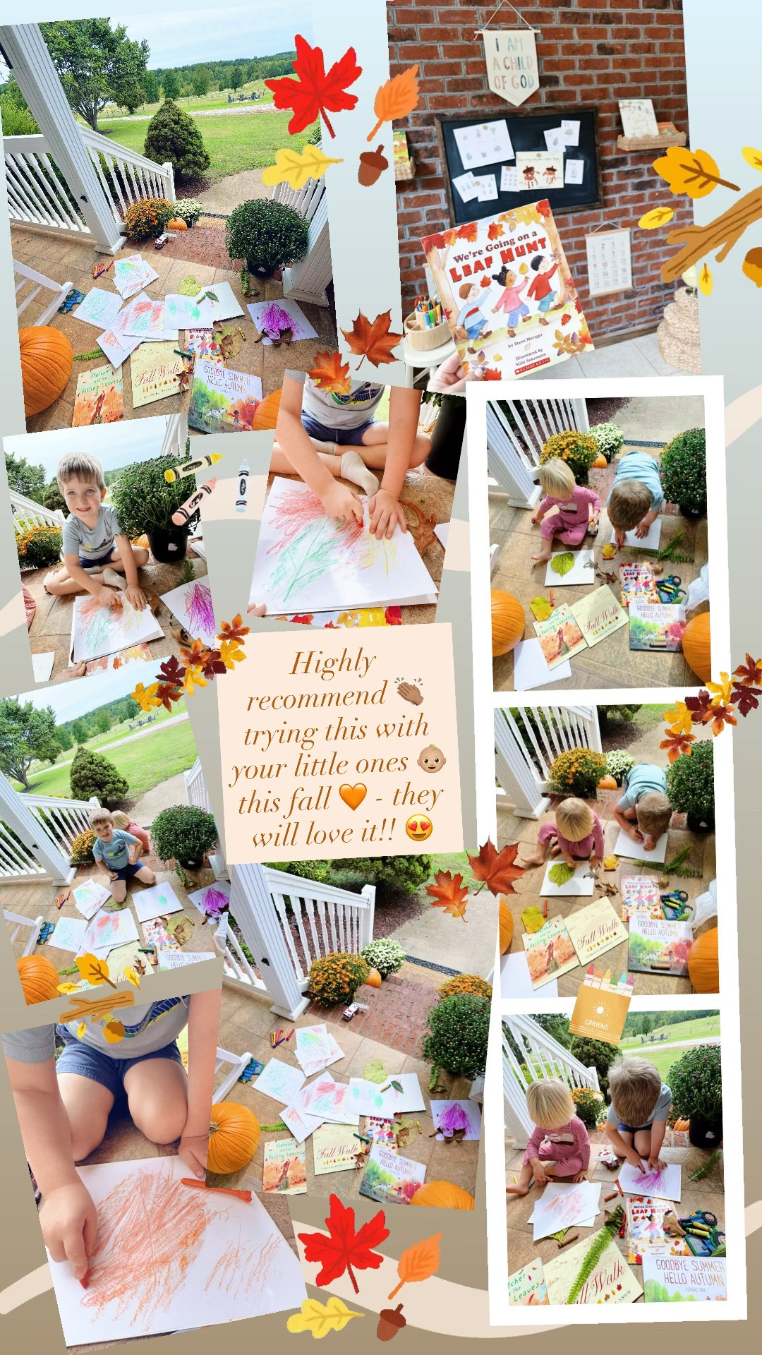 Highly recommend 👏🏽 trying this with your little ones 👶🏼 this fall 🧡 - they will love it!! 😍