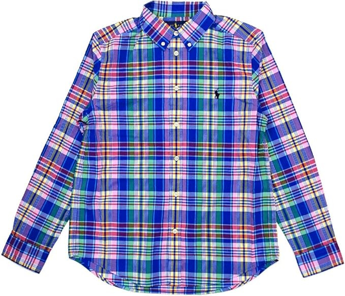 Polo Ralph Lauren Kids Baby Boy's Plaid Cotton Poplin Shirt (Toddler) | Amazon (US)
