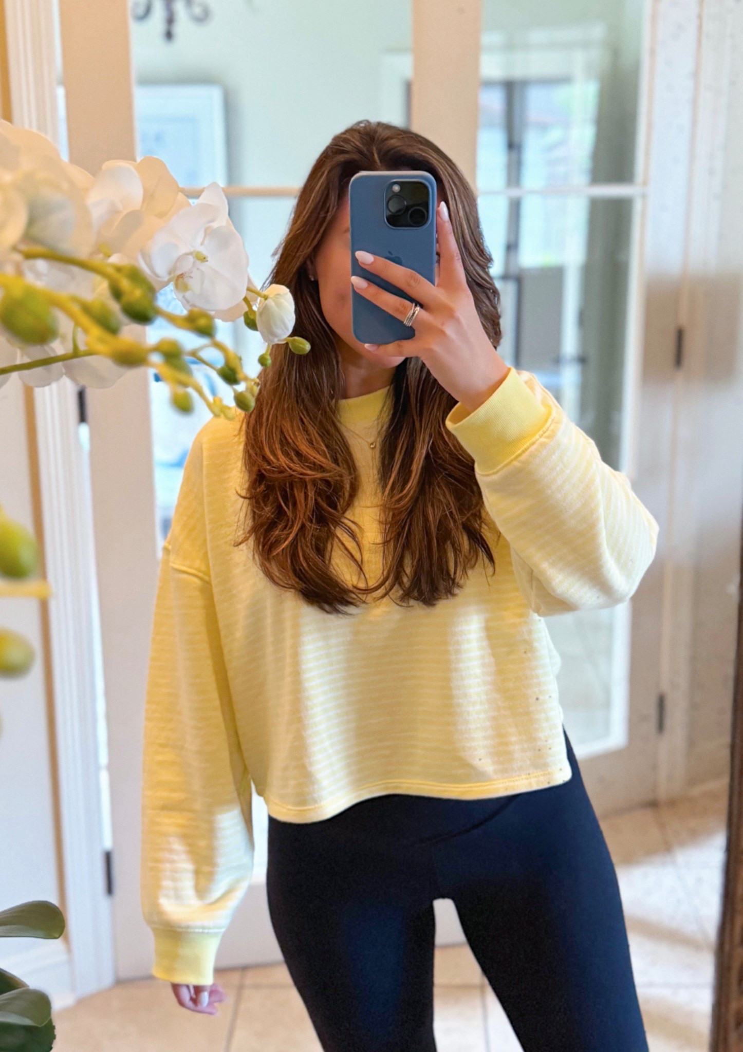 Matching set / comfy sweat set. Yellow striped sweatshirt and shorts / target find / yellow sweatshirt 

#LTKFindsUnder50 #LTKActive