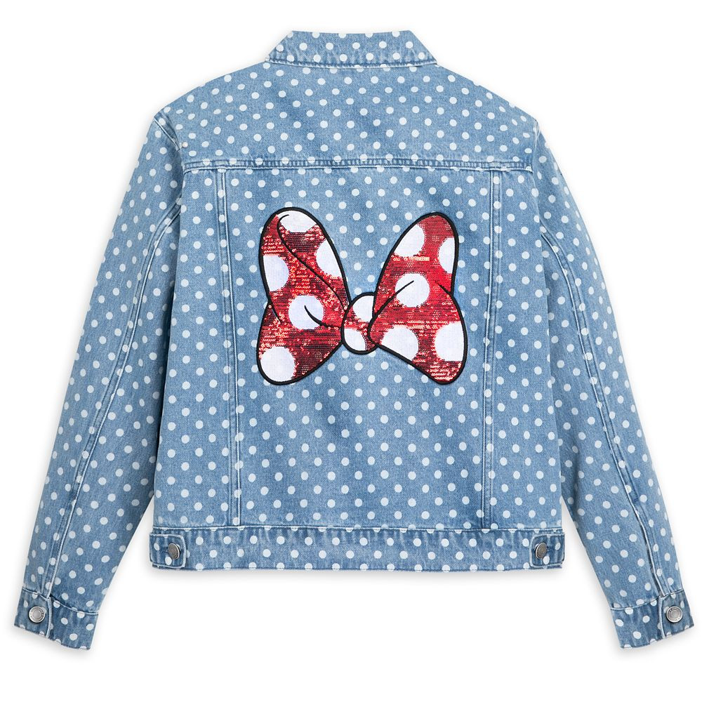 Minnie Mouse Polka Dot Denim Jacket for Women | Disney Store | Disney Store