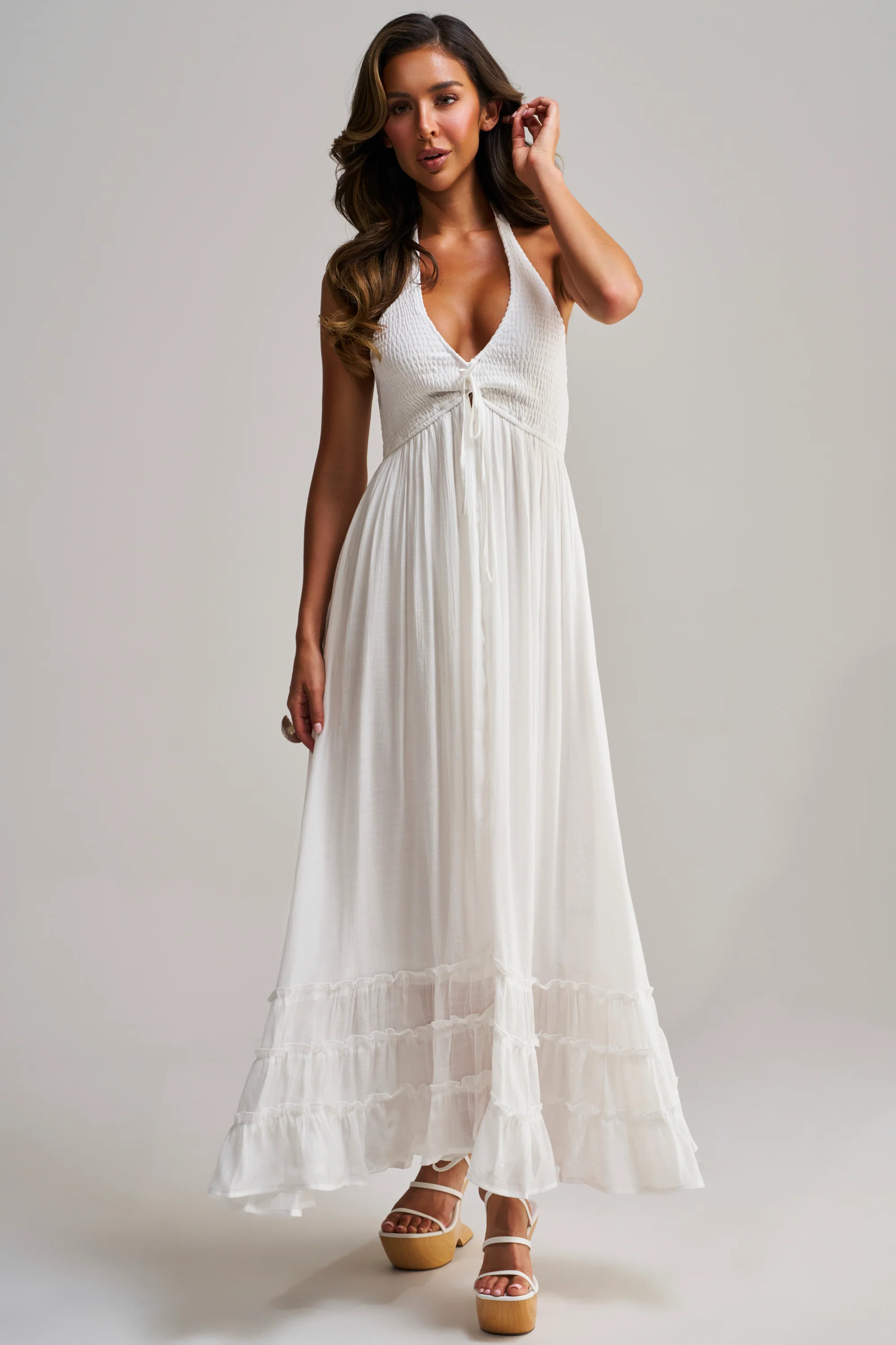 THIS IS MY DATE MAXI DRESS IN WHITE | AKIRA