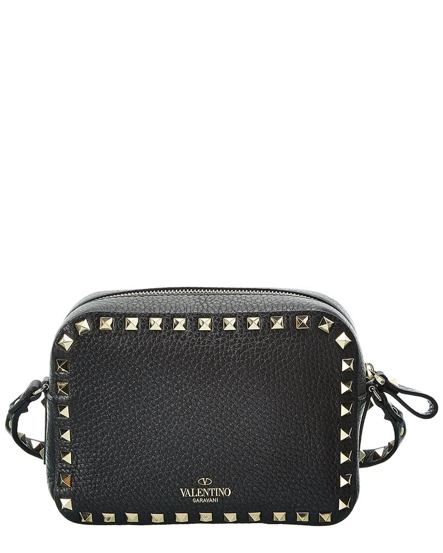 Valentino Rockstud Grainy Leather Camera Bag | Shop Simon