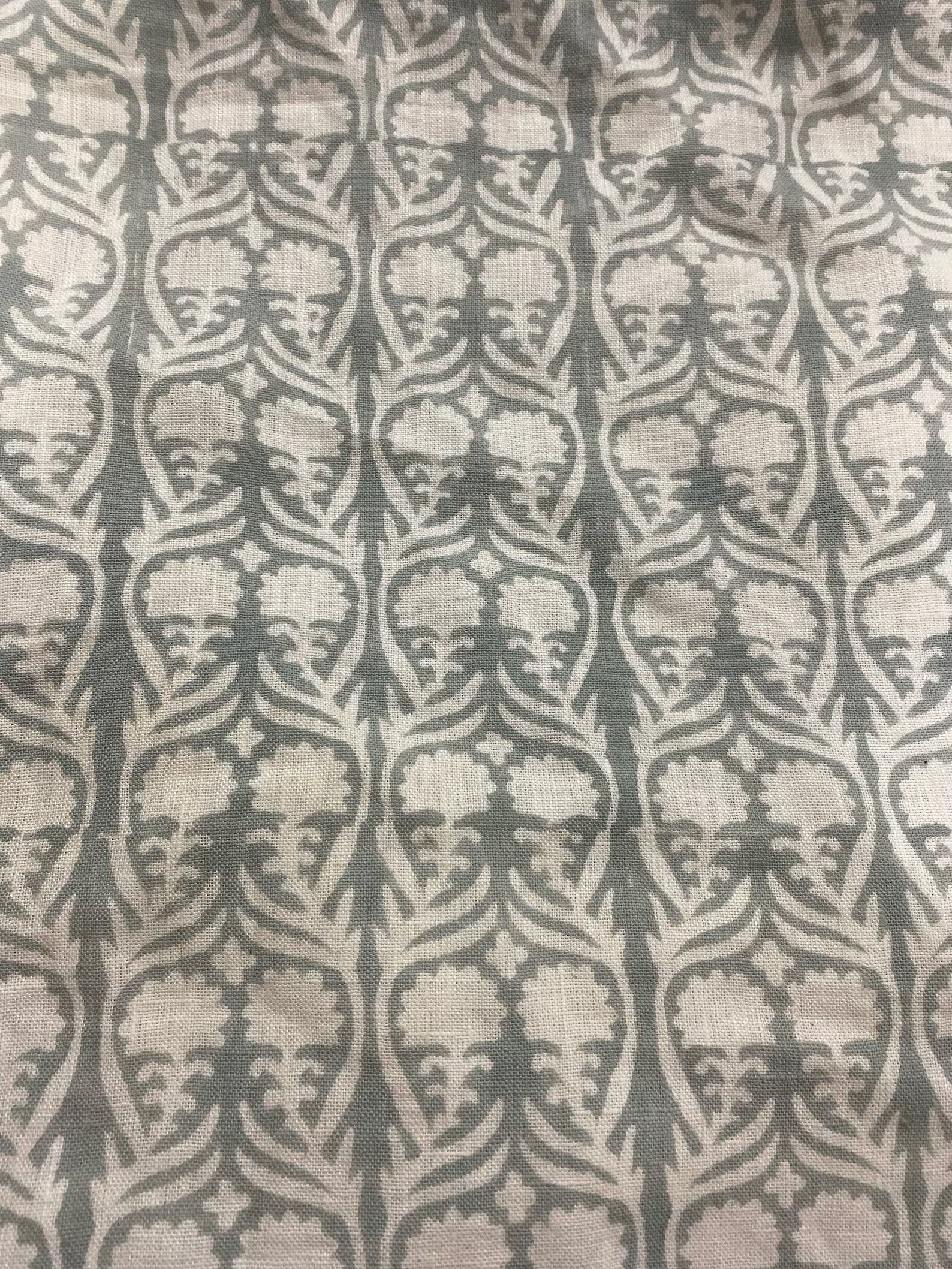 58" Inches Hand Block Printed Linen Fabric , Home Decor Best Linen Fabric for Decor, Pillows ,uph... | Etsy (US)