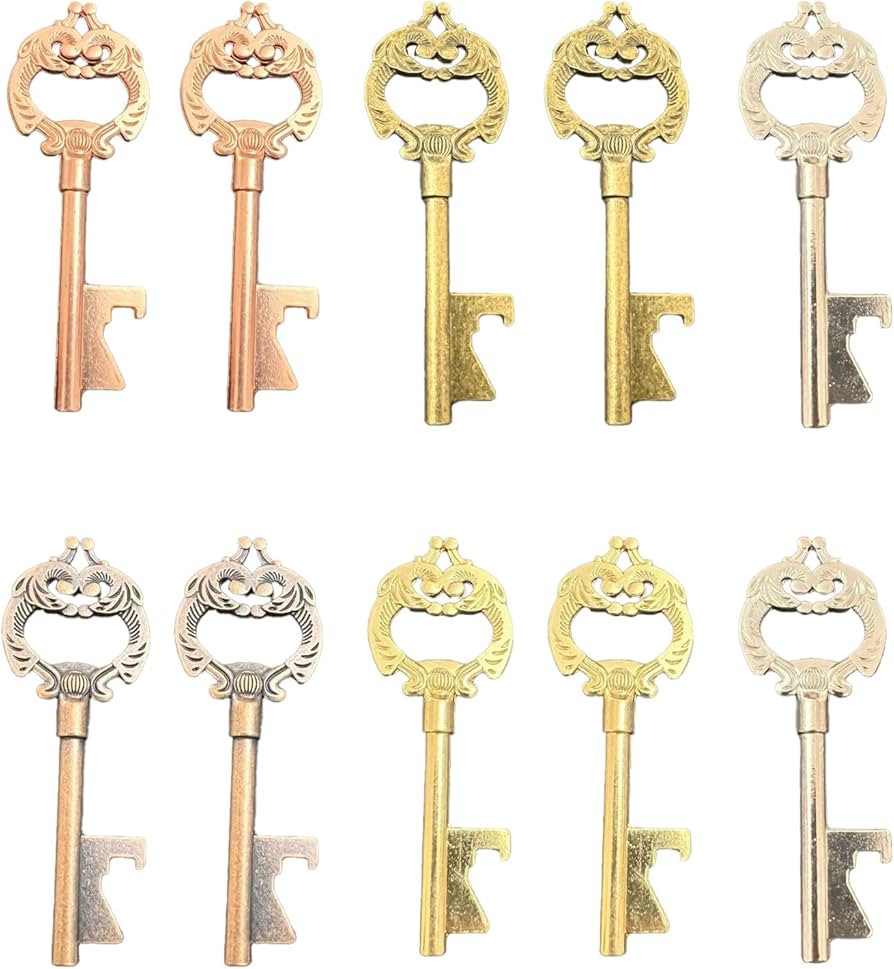 10pcs Key Shaped Bottle Opener Wedding Gift Beer Bottle Opener Portable Keychain Opening Tool Gue... | Amazon (US)