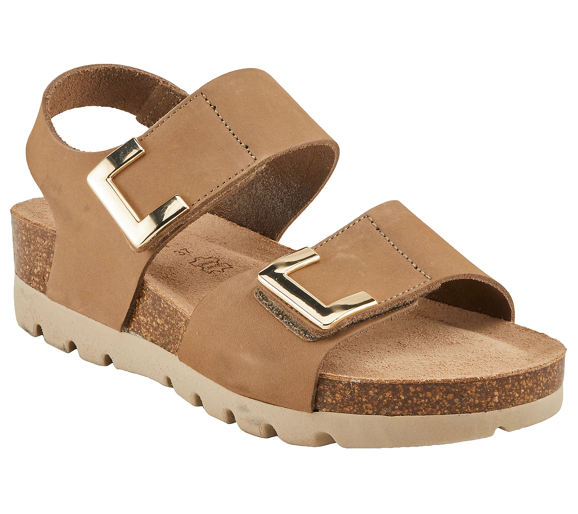 Spring Step Nubuck Leather Sandals - Oakland | QVC