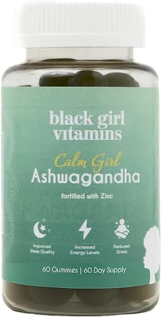 Calm Girl Ashwagandha + Zinc Gummies Stress Support, Promotes Relaxation & Mental Clarity, Supports Sleep & Immune Health – Doctor-Formulated Daily Vegan Supplement | Amazon (US)
