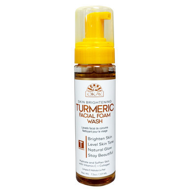 OKAY Turmeric Facial Foam Wash - 7.5 oz / 222 ml | OKAY Pure Naturals