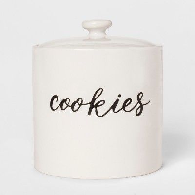 Stoneware Cookie Jar White - Threshold™ | Target