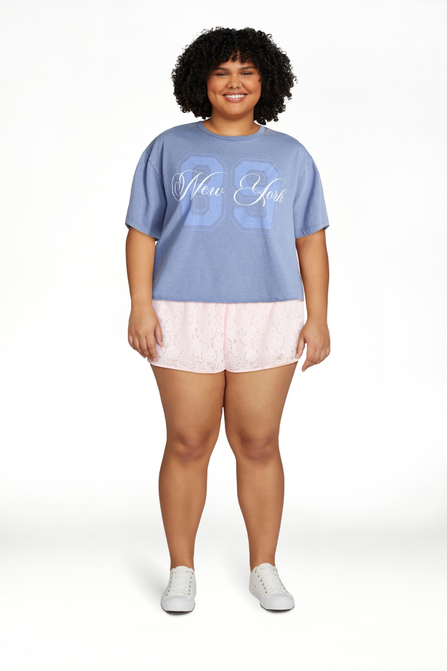 No Boundaries Boxy Cropped Graphic Tee, Women's XXS-XXL | Walmart (US)