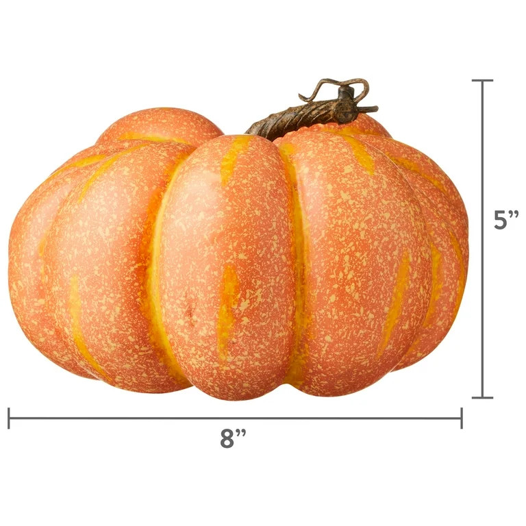 Harvest Orange Speckled Foam Pumpkin, 5", by Way To Celebrate | Walmart (US)