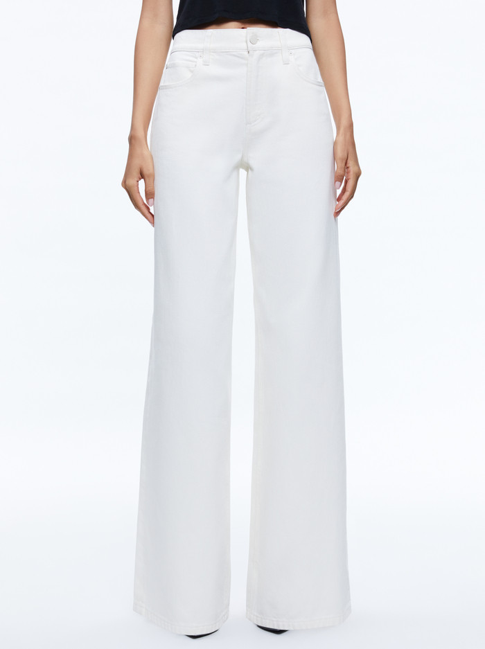 TRISH MID RISE BAGGY JEAN | Alice + Olivia