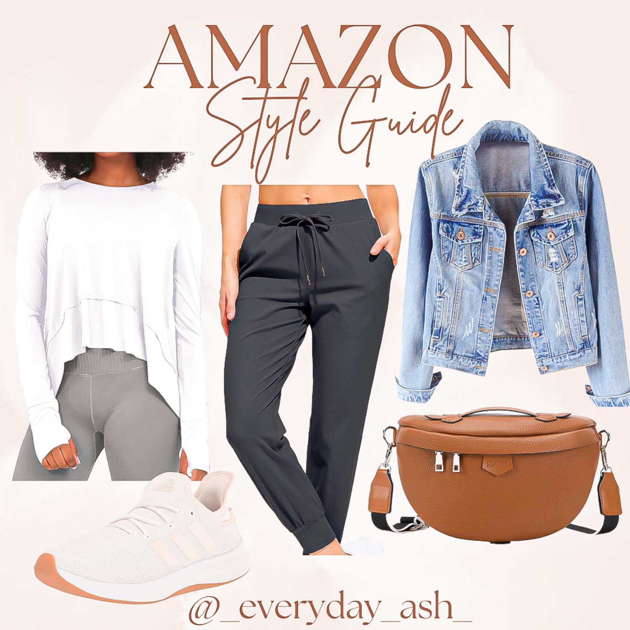 Travel outfit ✈️ 

Feel cute and comfortable while traveling. These joggers are very popular and highly recommended on Amazon.

A belt bag keeps everything easily accessible 


Amazon fashion, fall fashion , travel outfit , workout shirt, long sleeve shirt , white shirt, jogger pants, Jean jacket ,  belt bag , sneakers , casual outfit 

#LTKstyletip #LTKfindsunder50 #LTKfitness