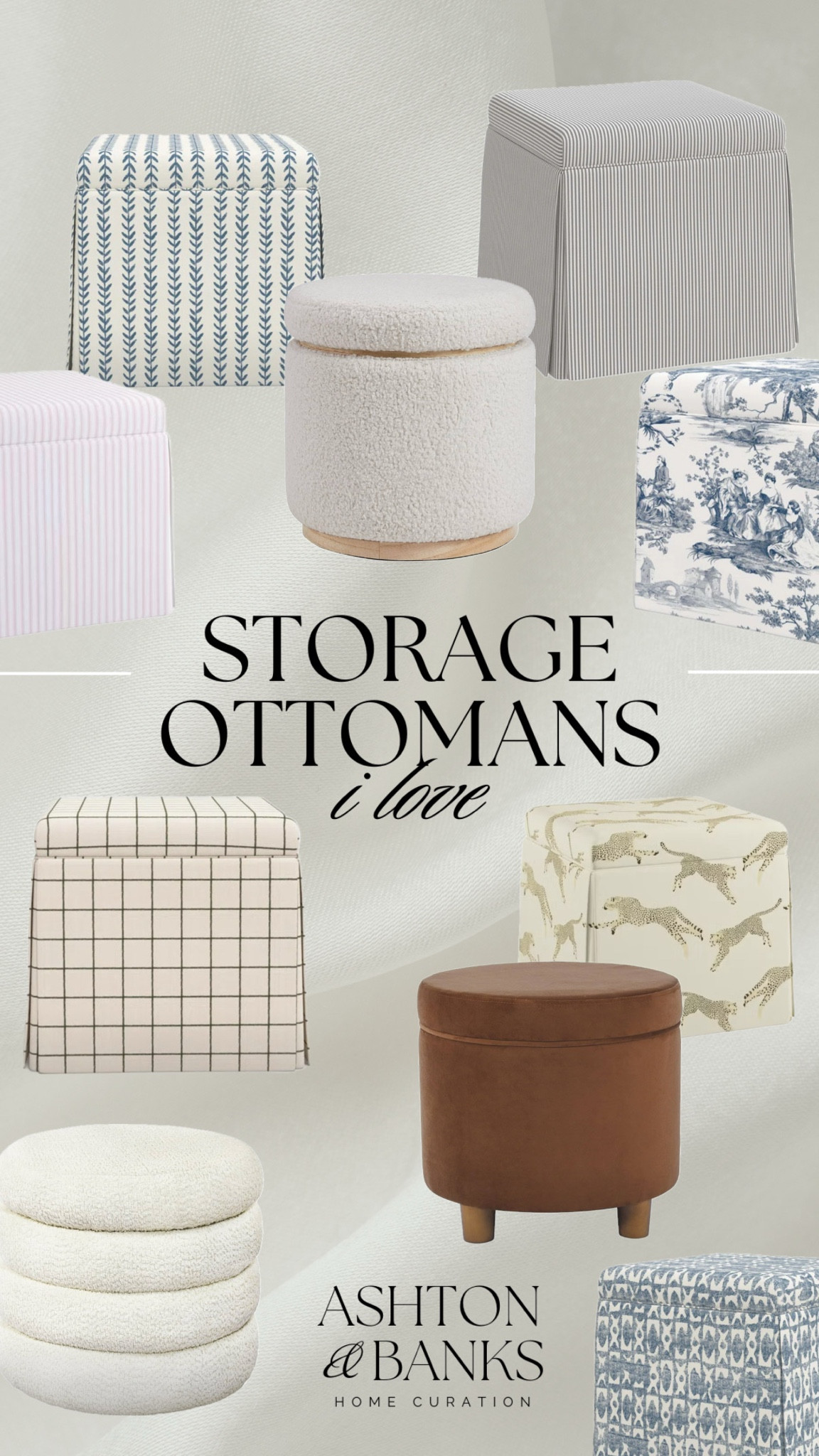 Cute storage ottomans I am loving!!! 💞

#LTKHome