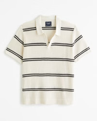 Men's Open Stitch Johnny Collar Sweater Polo | Men's Tops | Abercrombie.com | Abercrombie & Fitch (US)