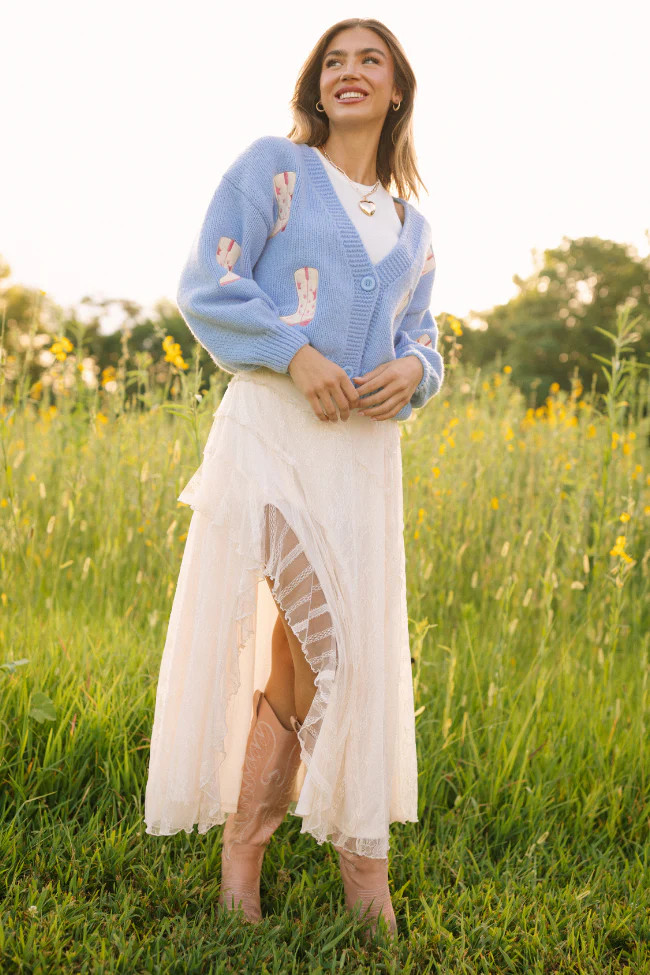 Marcy Cream Lace Skirt | Pink Lily