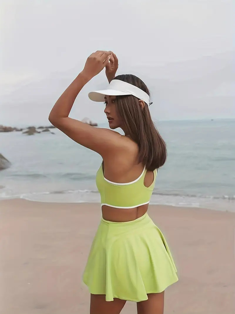 Summer Light Tennis Wear in one Yoga Sportswear Outdoor - Temu | Temu Affiliate Program