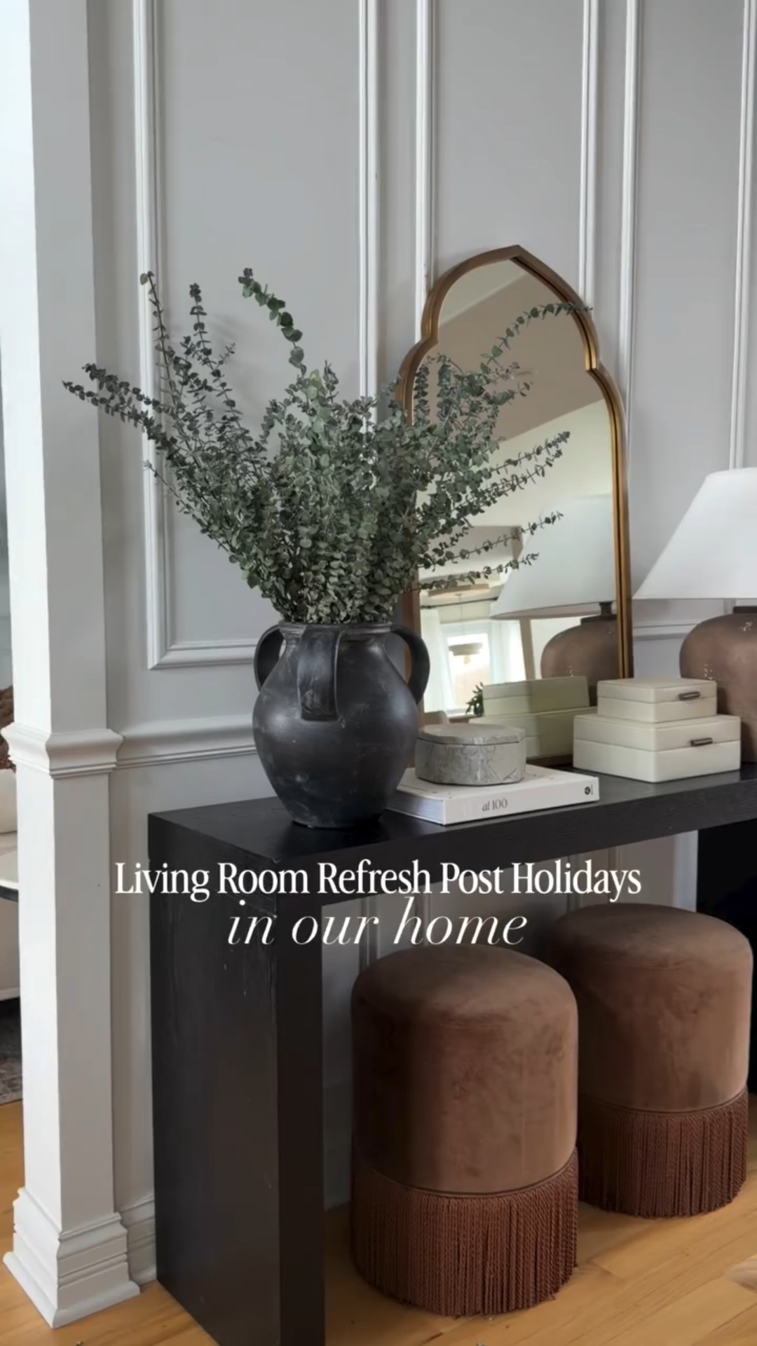 Living Room refresh post Holidays in our home ✨ comment LIVING ROOM for links! 

Are you ready to refresh your home? Styling after the holidays can be hard but starting with clean slate is always the best! I swapped rugs here and it instantly refreshed this space, added in some new decor and my favorite hydrangeas from Amazon. I love adding brown tones to warm up the space! 

Everything linked on my LTK for you ✨