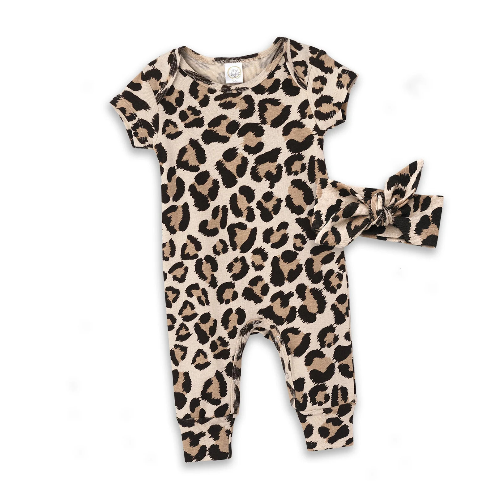 Baby Girl Short Sleeve Leopard Romper, Coming Home Outfit, Baby Leopard, Baby Shower Gift, Baby C... | Etsy (US)