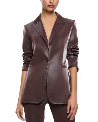 Breann Faux Leather Blazer | Bloomingdale's (US)