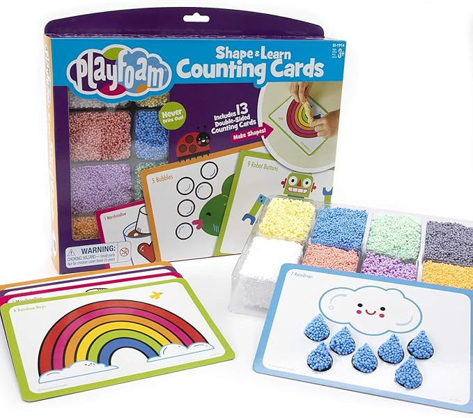 Educational Insights Playfoam Shape & Learn Counting Set, Flash Card Set, Fidget, Sensory Toys, P... | Amazon (US)
