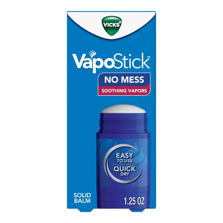 Vicks Vapo Stick, Invisible Solid Balm, Soothing Vicks Vapors for Sinus Relief, Non-Medicated, 1.... | Walmart (US)