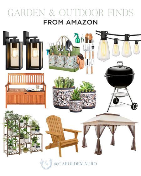 Find the perfect addition to your outdoor space with these great finds: a wooden bench, folding lounge chair, wall light fixture, and more!
#amazonfinds #patioessential #affordablefinds #homedecor

#LTKhome #LTKSeasonal #LTKstyletip