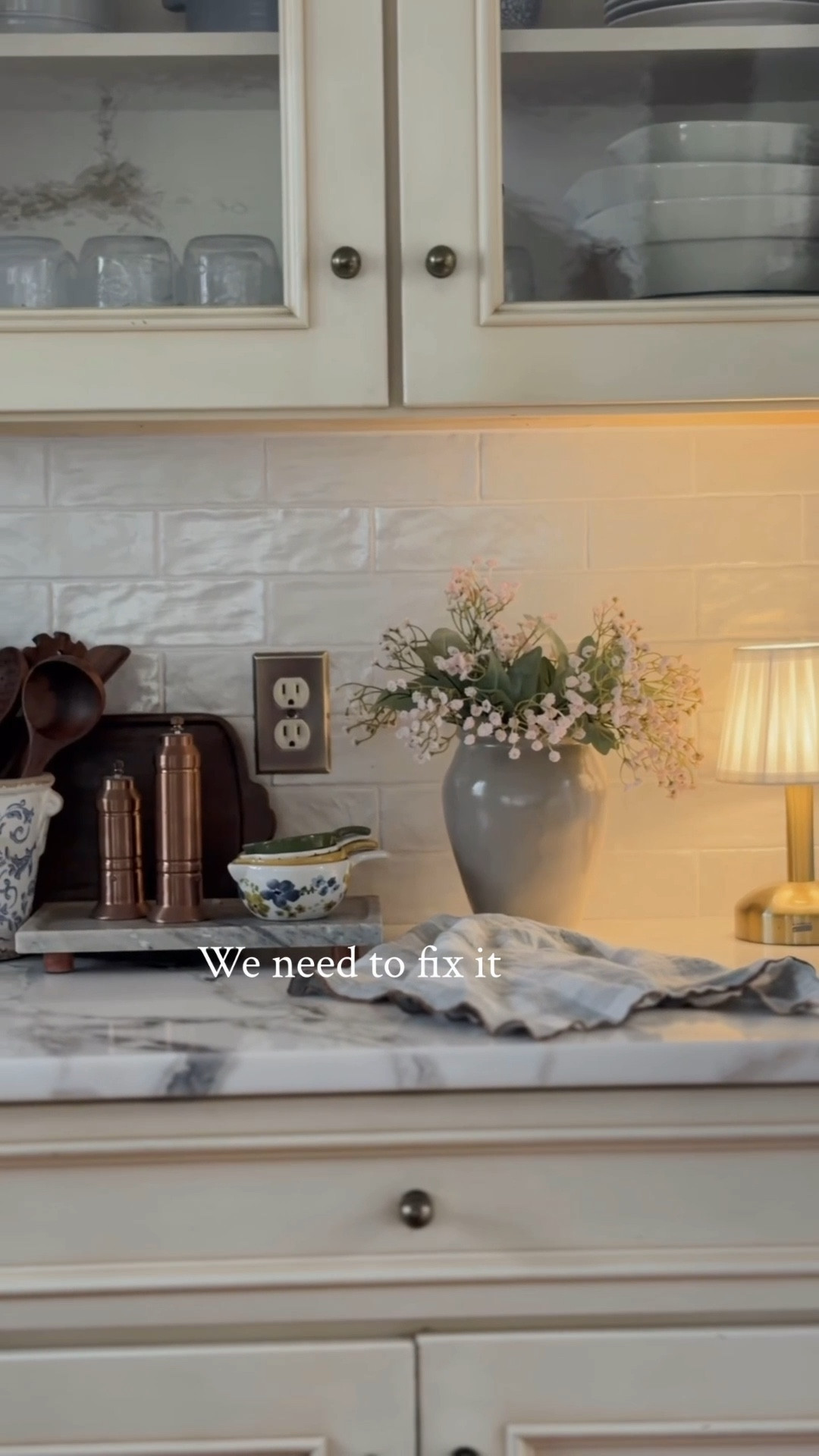 Full disclaimer: I’m not a fan of my kitchen.

There I said it. That’ll be a discussion for another day.

Decorating my counters with pretty items I use everyday helps though 

My counters are Dolomite (called Dover White) and I’ll link everything else I can!

Kitchen, decor, kitchen, counter styling kitchen, counter, decor, kitchen, tile, kitchen, counters, sub tile




#LTKSaleAlert #LTKHome