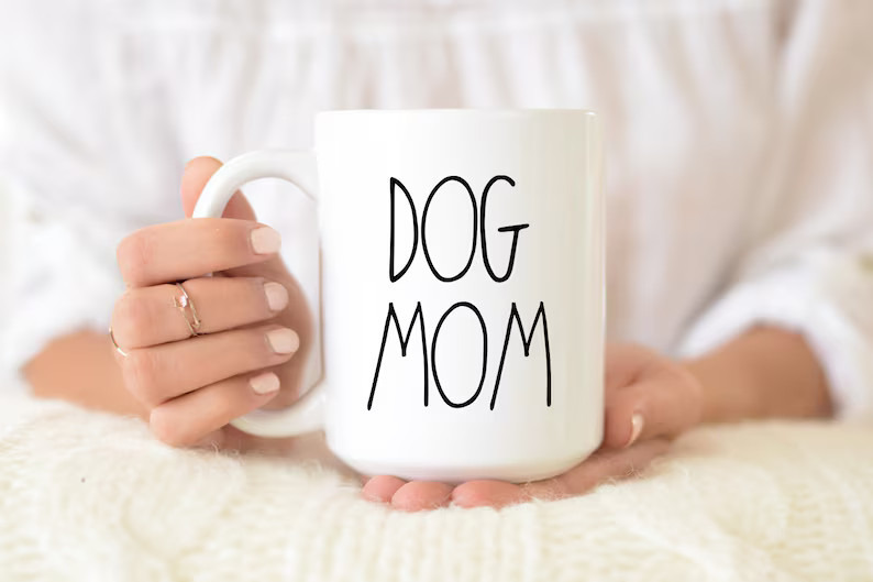 Rae Dunn Inspired Dog Mom Mug Dog Lovers Gift for Dog Momma Mama Fur Mama Fur Momma Birthday Gift... | Etsy (US)