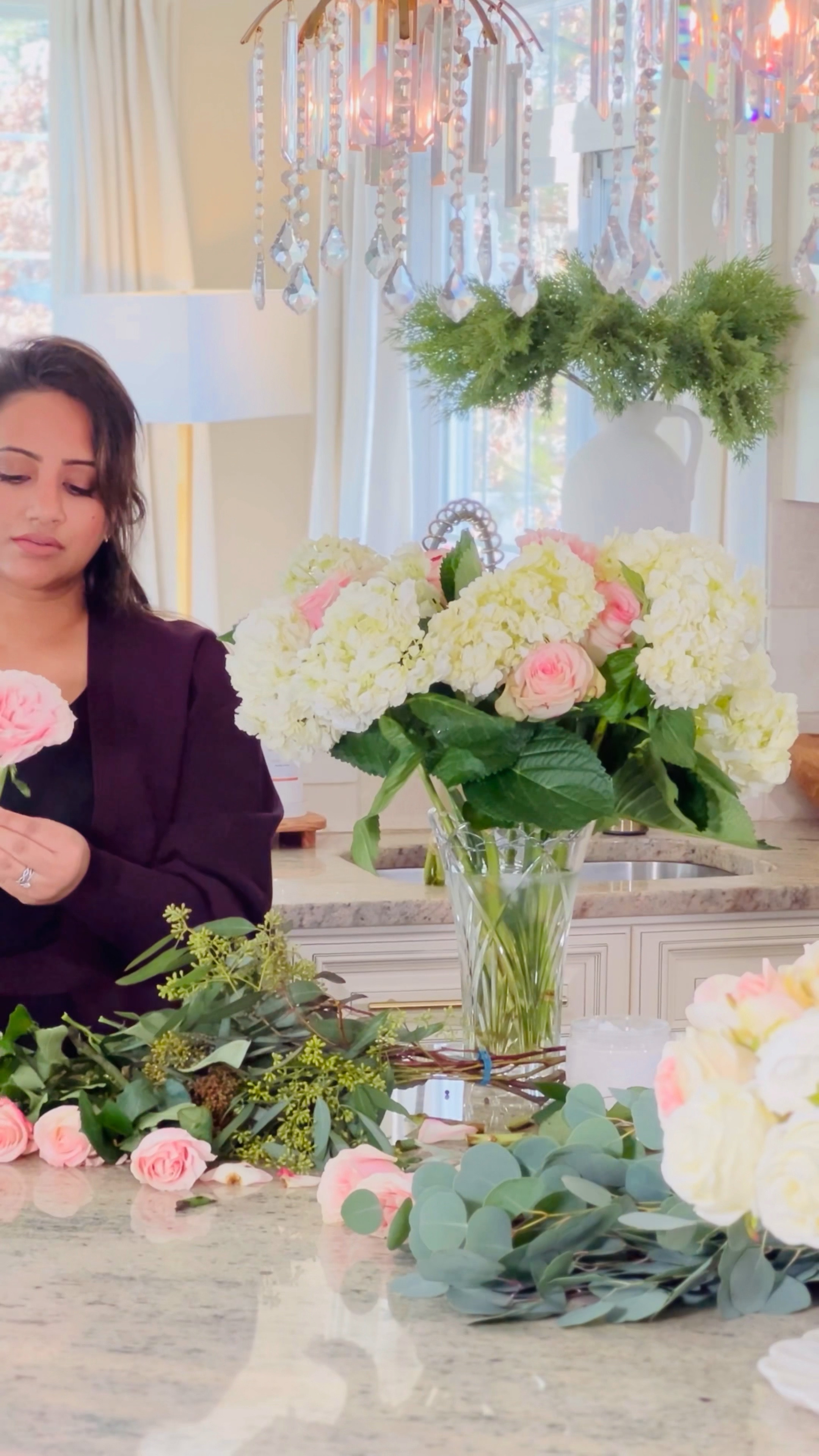 Make a flower arrangement with me…

Flower arranger 
Flower organizer 
Glass vases
Flower arrangement 
Alum powder 
Home decor
Valentines decor 

#LTKsalealert #LTKhome #LTKFind