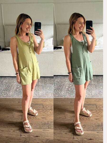 Gimme this waffle knit romper in every color! 

Amazon | mom summer outfits | romper
