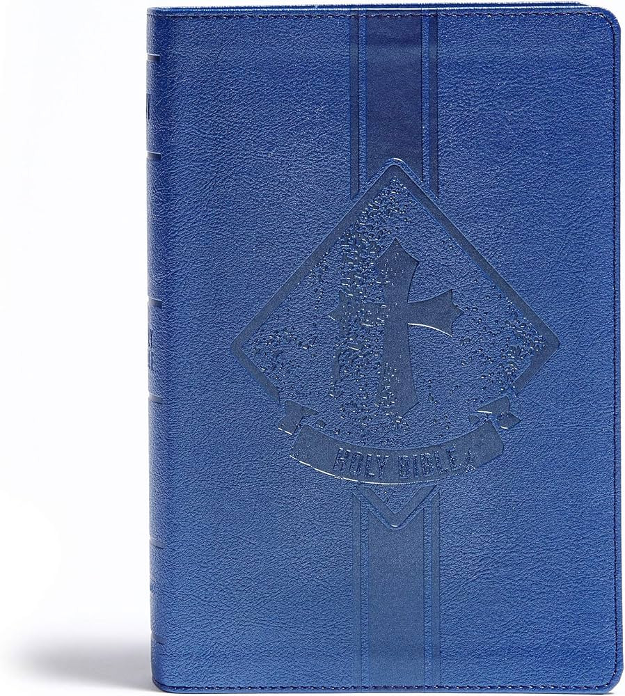 KJV Kids Bible, Royal Blue LeatherTouch, KJV Holy Bible, Red Letter, Presentation Page, Study Hel... | Amazon (US)