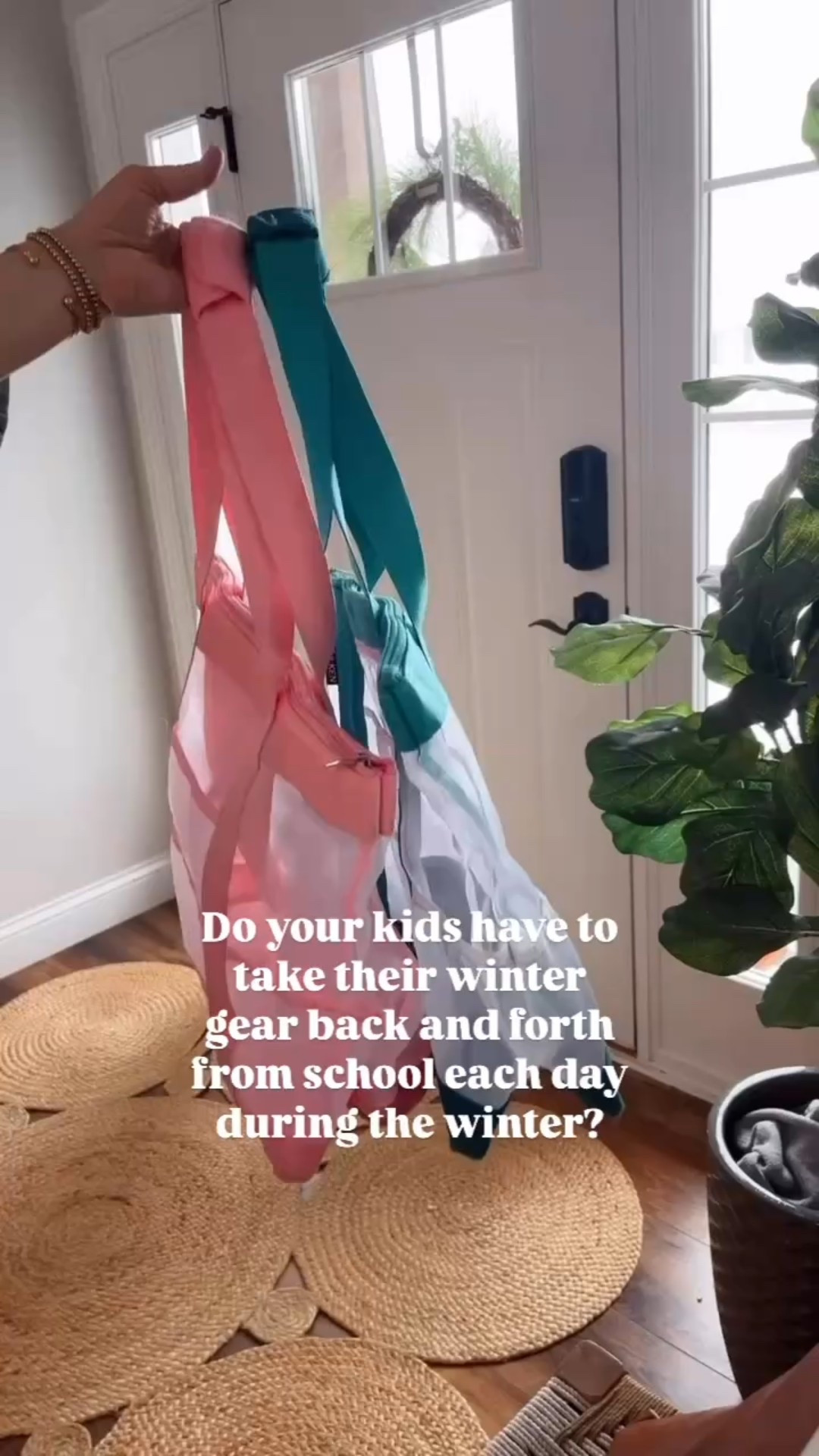Do your kids have to take their winter gear back and forth from school each day during the winter? Mine do! 🙋‍♀️

I was tired of plastic shopping bags, oversized TJmaxx bags, and other random bags that just didn’t work well. I scoured the internet for these bags and we’ve been loving them ever since! 🙌
