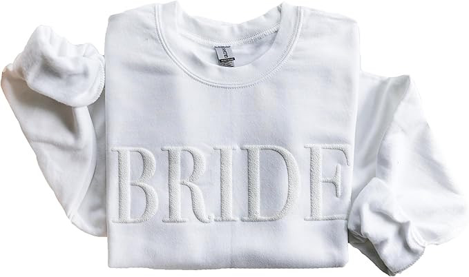 Up2ournecksinfabric Bride Mrs Sweatshirt - Custom Mrs Crewneck - New Mrs Gift - Honeymoon Pajamas... | Amazon (US)