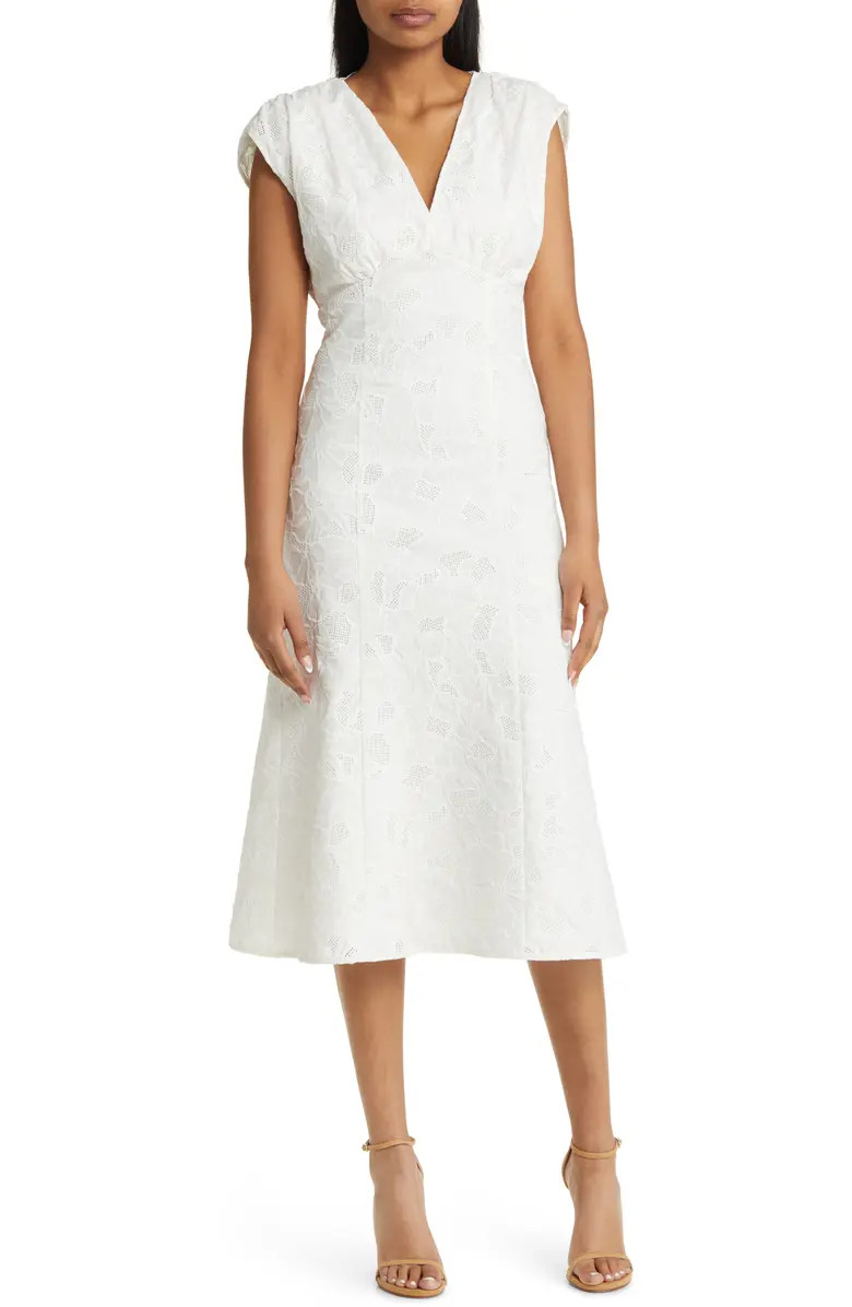 Dipata Embroidered Cotton Blend Dress | Nordstrom