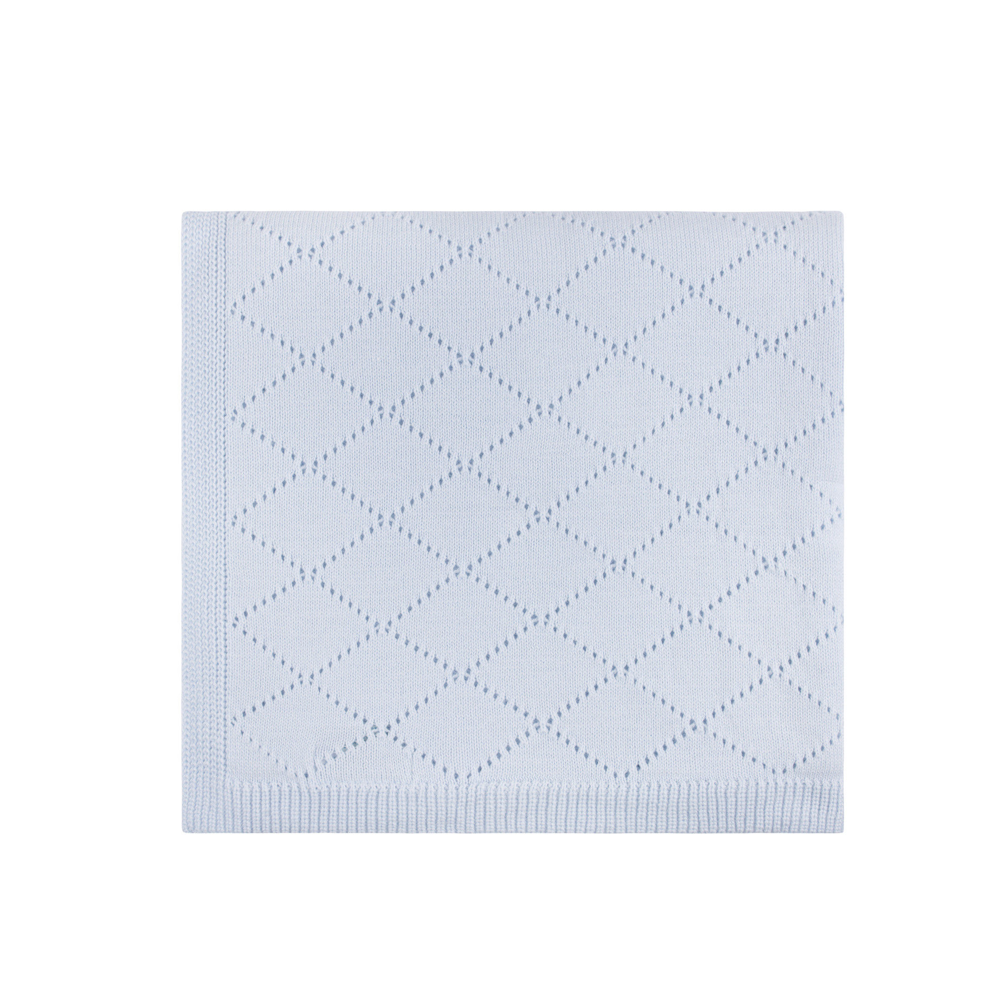 Diamond Pointelle Knit Blanket | Feltman Brothers